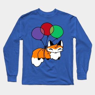 Fluffy Balloon Fox Long Sleeve T-Shirt